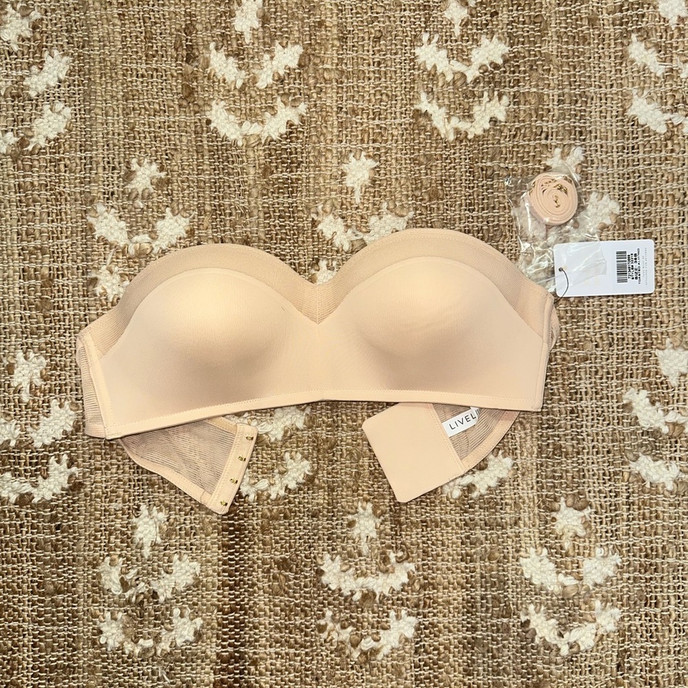 Lively No-Wire Strapless Bra - Nude - 36B Medium - NEW